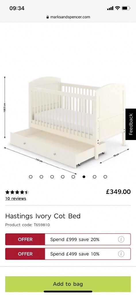 ivory cot